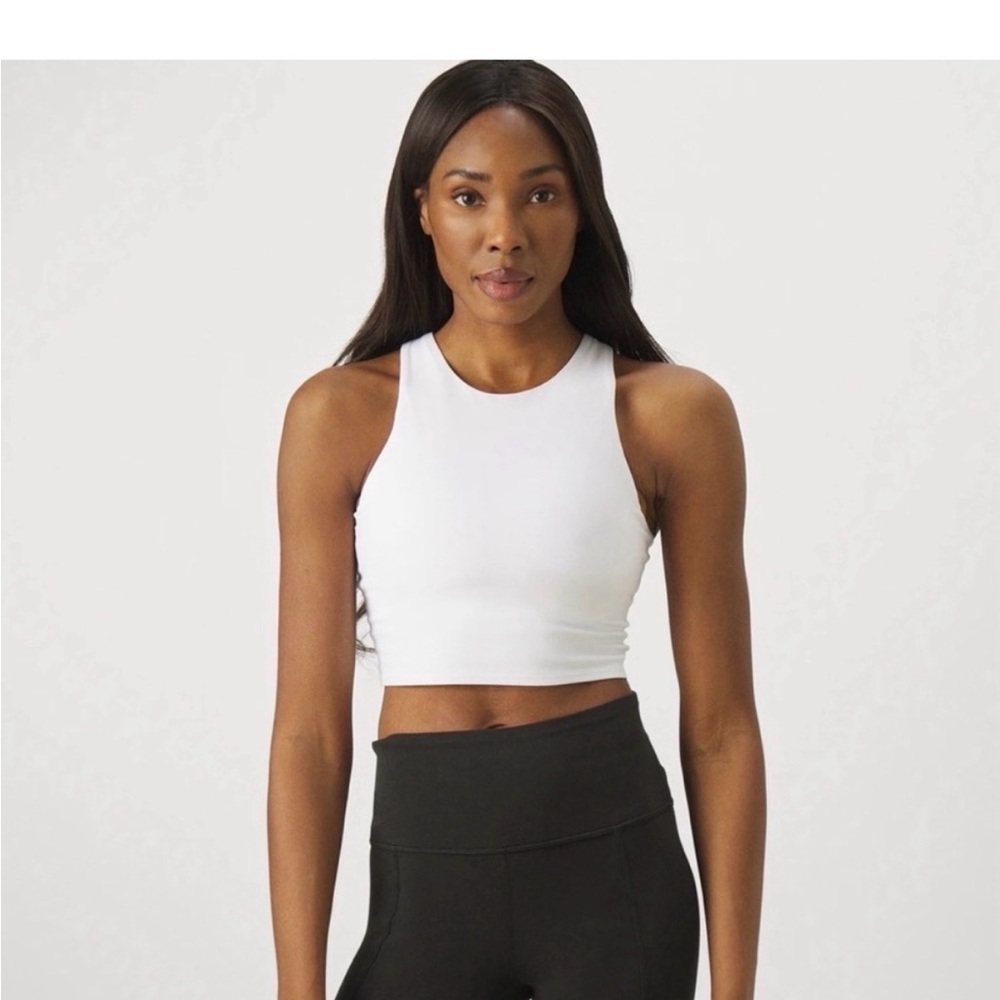 Athleta White Conscious Crop S (D-DD)